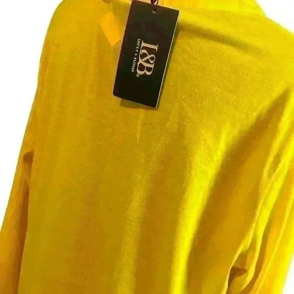 💛 NWT Bright Yellow T-shirt Dress - Picture 4 of 6